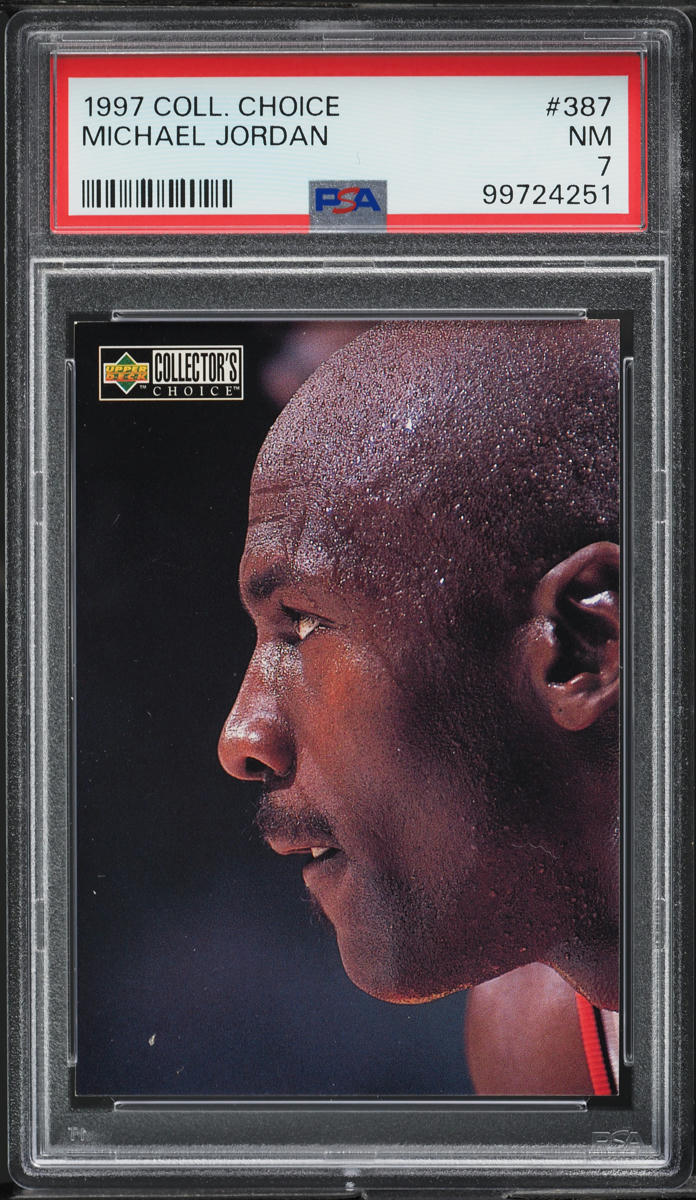 1997 Collector's Choice Michael Jordan #387 PSA 7 NRMT