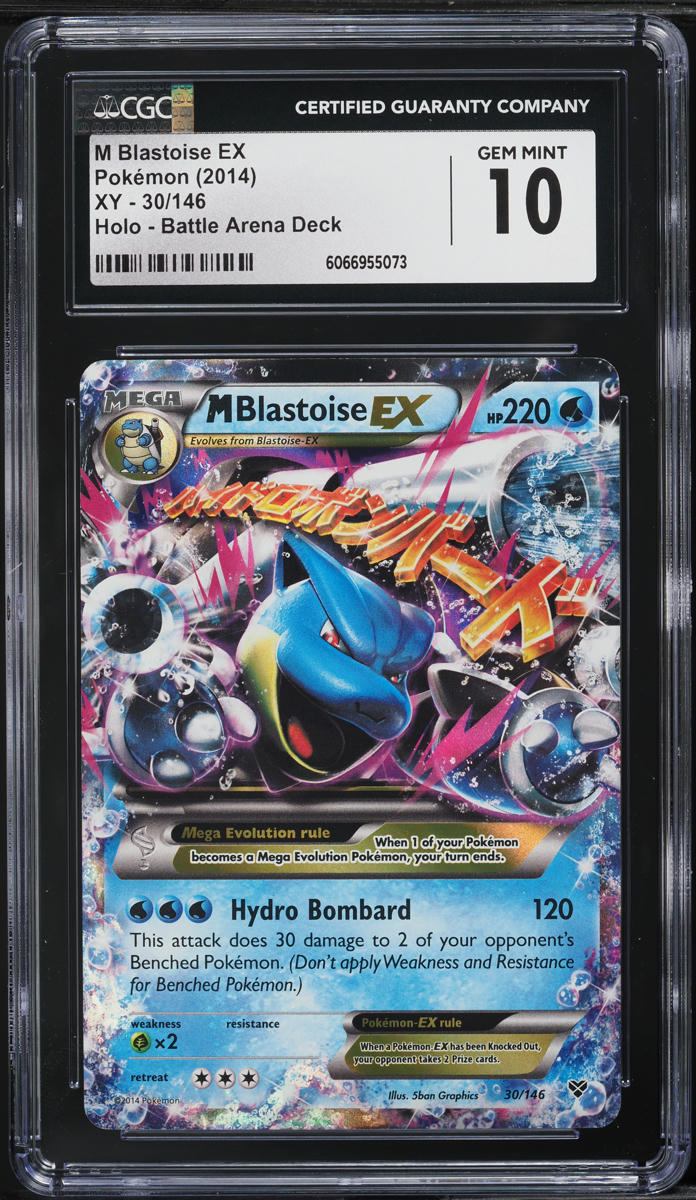 2014 Pokemon XY Battle Arena Deck Holo M Blastoise EX #30 CGC 10 GEM MINT