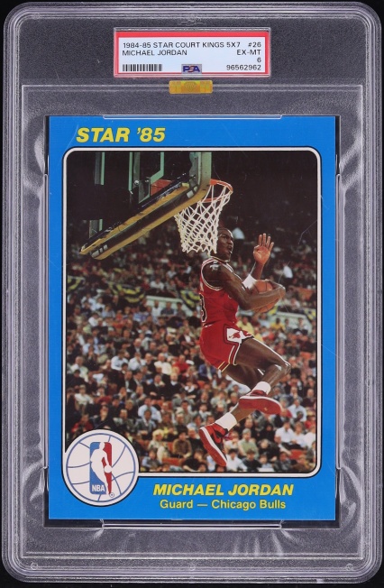 1984 Star Court Kings 5x7 Michael Jordan ROOKIE #26 MBA PSA 6 EXMT
