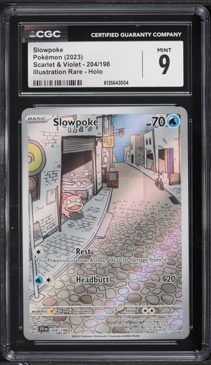 2023 Pokemon Scarlet & Violet IR Slowpoke #204 CGC 9 MINT