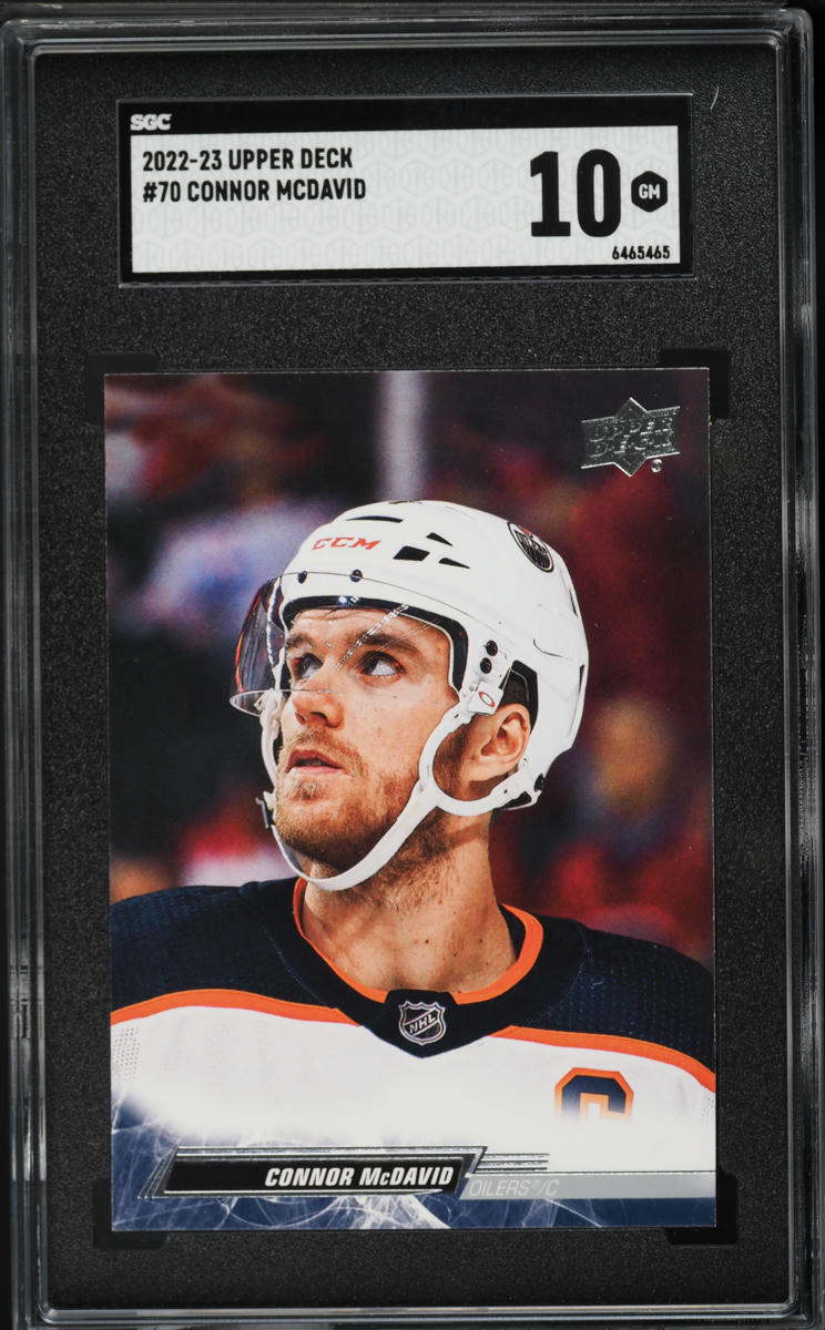 2022 Upper Deck Hockey Connor Mcdavid #70 SGC 10 GEM MINT