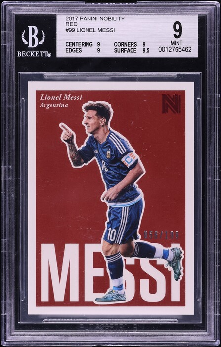2017 Panini Nobility Gold Lionel Messi /10 #99 PSA 10 GEM MINT on