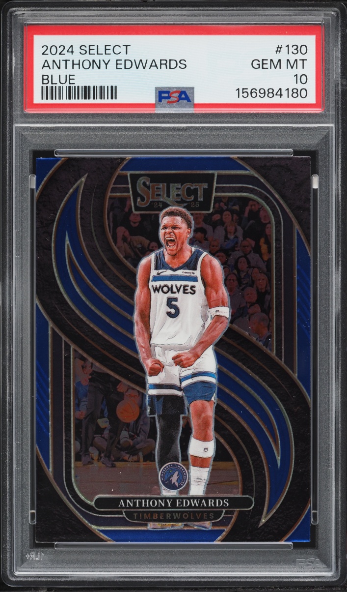 2024 Select Premier Level Blue Anthony Edwards #130 PSA 10 GEM MINT