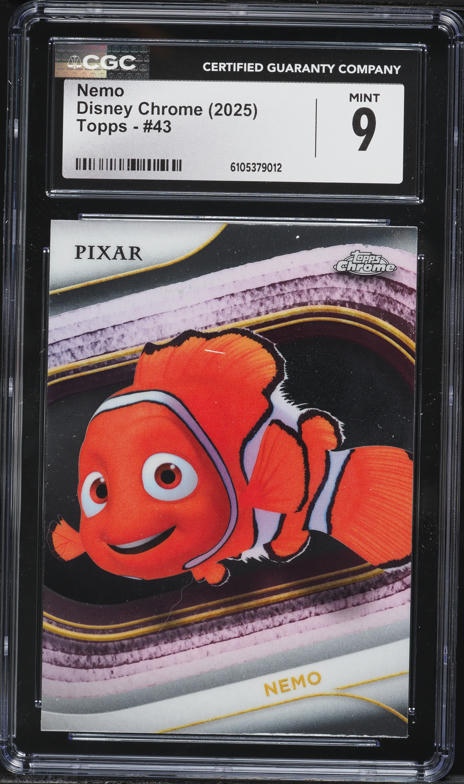 2024 Topps Chrome Disney Sapphire Edition Nemo #105 PSA 10 GEM