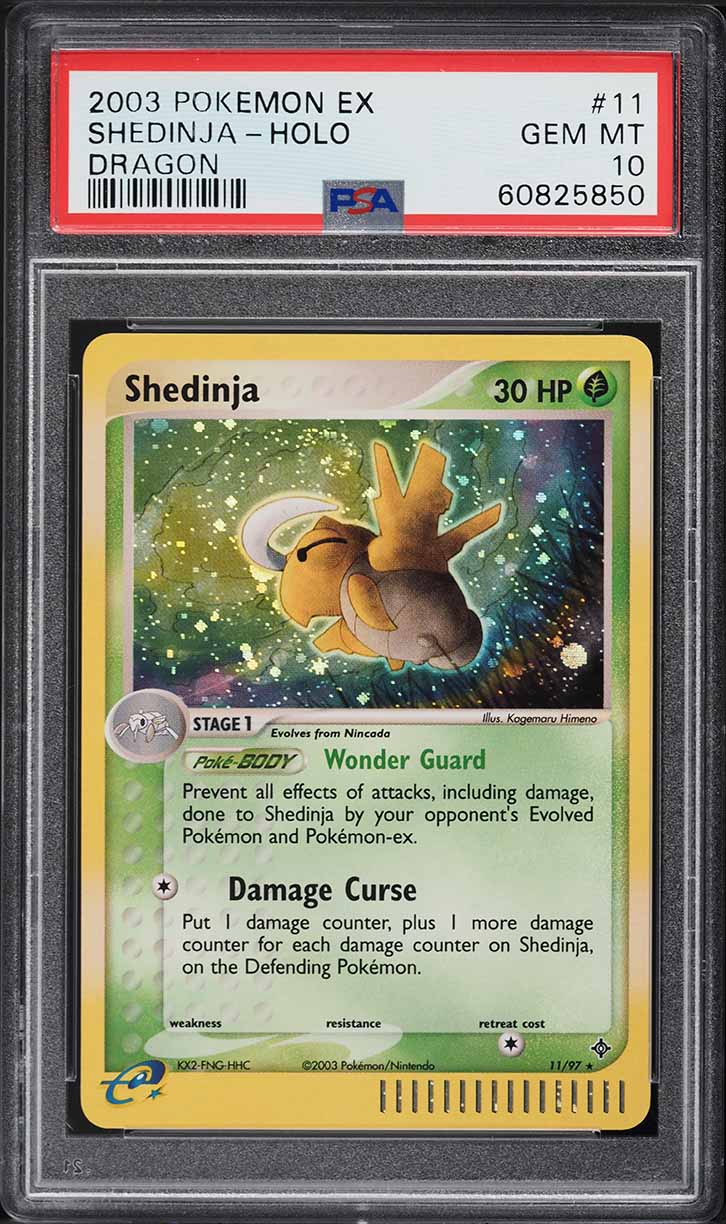 2003 Pokemon EX Dragon Holo Shedinja #11 PSA 10 GEM MINT on