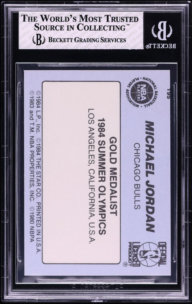 1984 Star Basketball Michael Jordan ROOKIE #195 BGS 7 NRMT