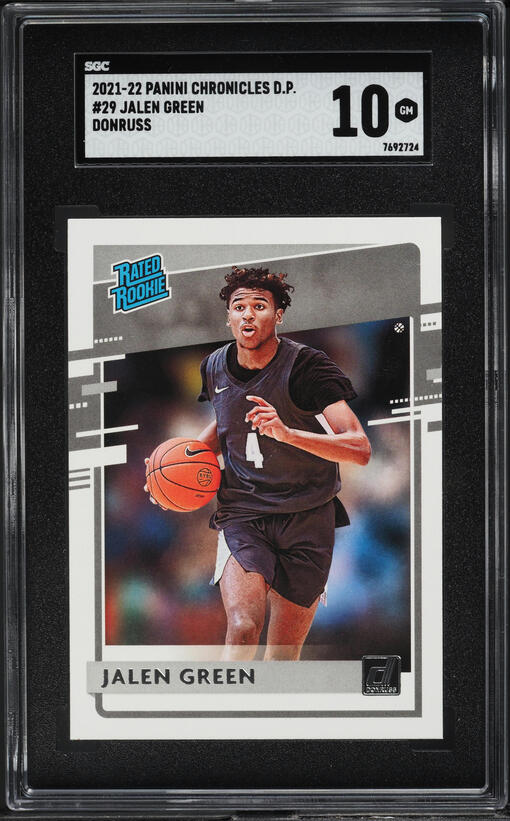 2021 Donruss Optic Pink Jalen Green ROOKIE /25 #159 PSA 8 NM