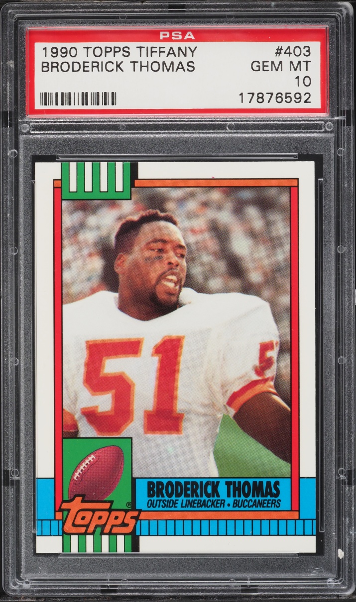 1990 Topps Tiffany Broderick Thomas #403 PSA 10 GEM MINT