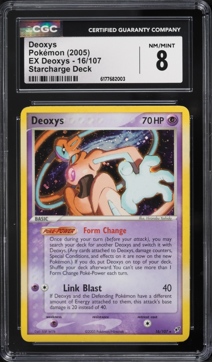 2005 Pokemon EX Deoxys Holo Deoxys #16 CGC 8 NM-MT