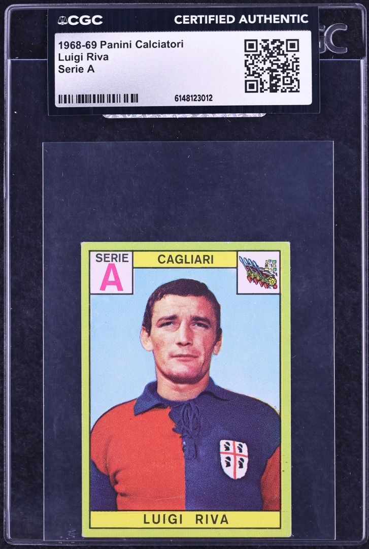 1968 Panini Calciatori Luigi Riva SERIE A CGC AUTH