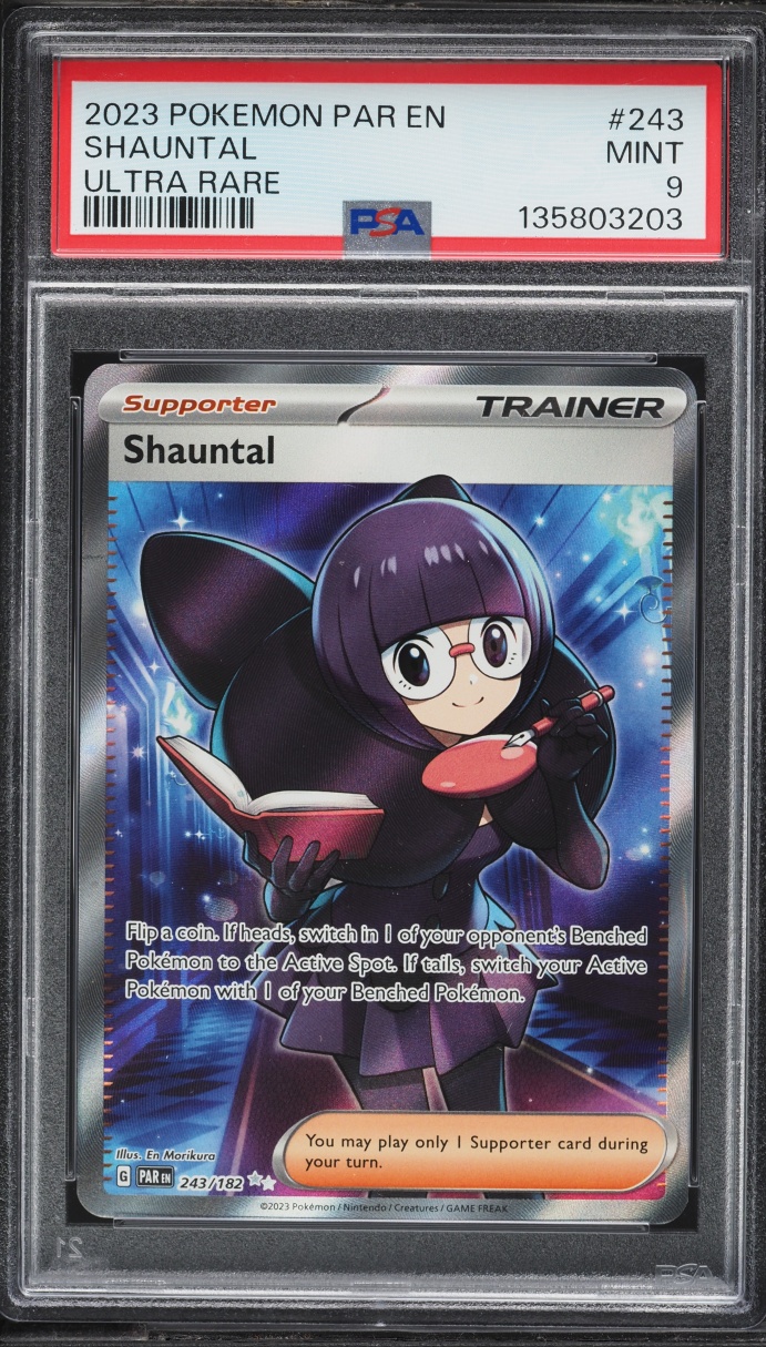 2023 Pokemon Scarlet & Violet Paradox Rift Full Art Shauntal #243 PSA 9 MINT