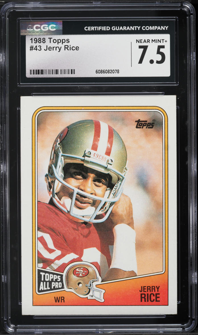 1988 Topps All Pro Jerry Rice #43 CGC 7.5 NRMT+