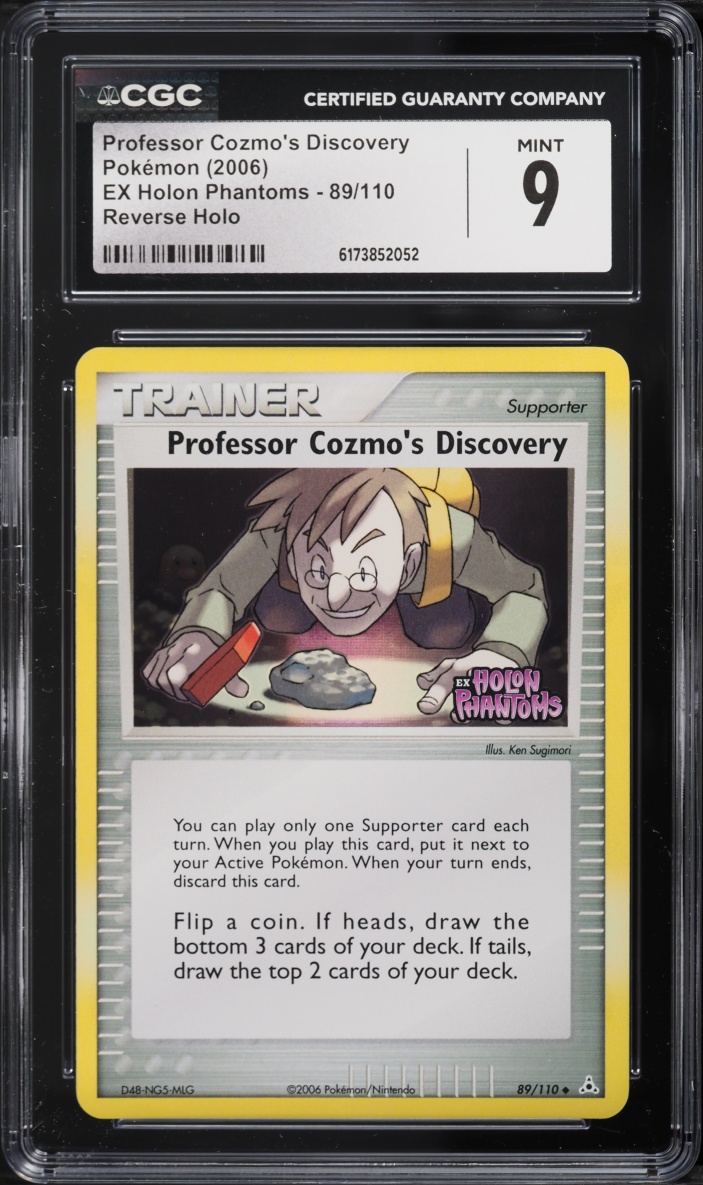 2006 Pokemon EX Holon Phantoms Reverse Holo Professor Cozmo's Discovery #89 CGC 9 MINT