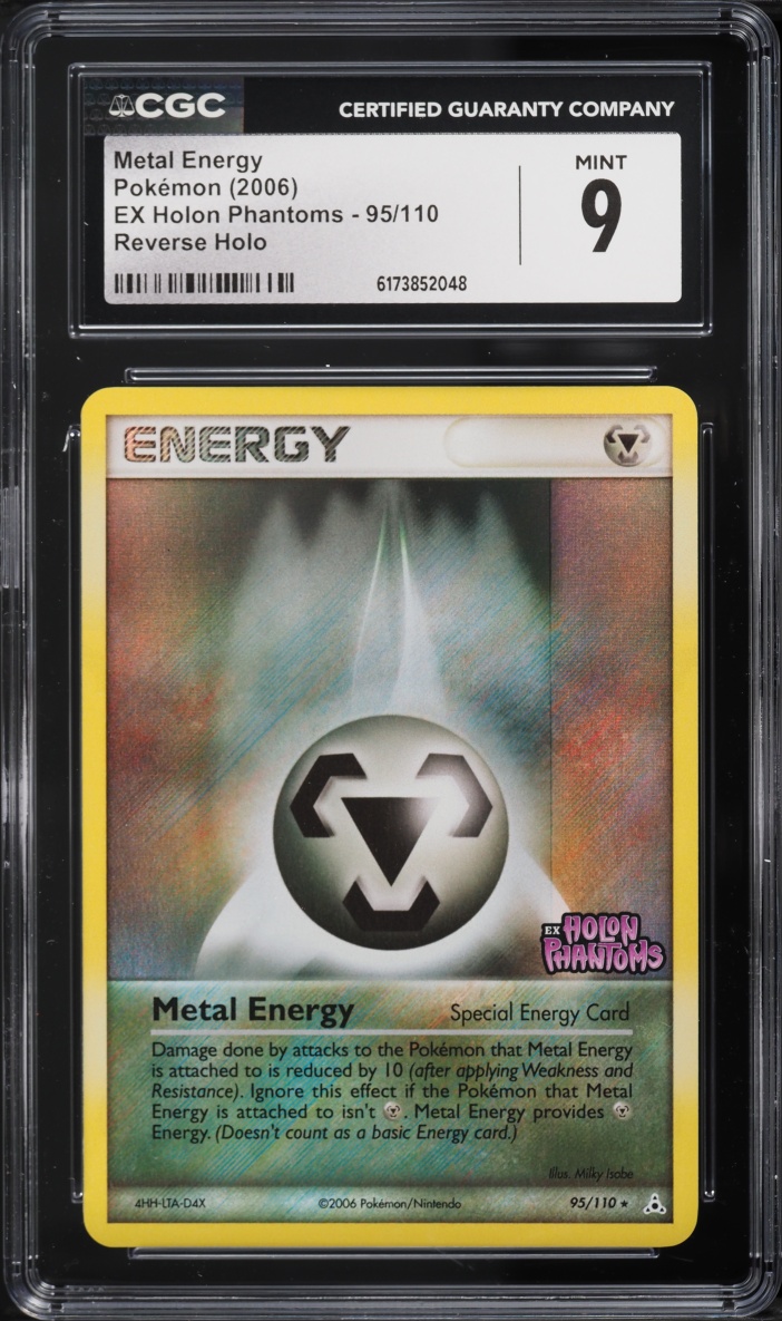 2006 Pokemon EX Holon Phantoms Reverse Holo Metal Energy #95 CGC 9 MINT
