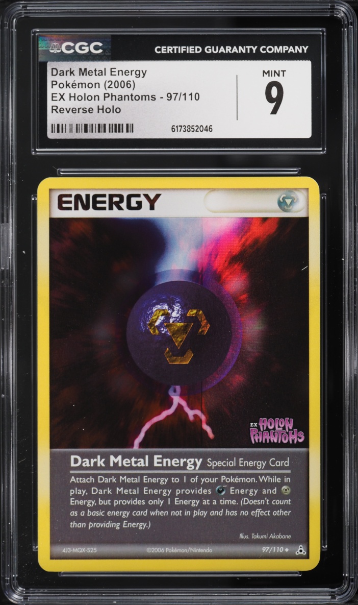 2006 Pokemon EX Holon Phantoms Reverse Holo Dark Metal Energy #97 CGC 9 MINT