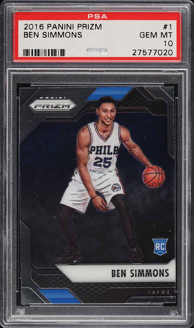 2016 Panini Prizm Ben Simmons ROOKIE RC #1 PSA 10 GEM MINT on