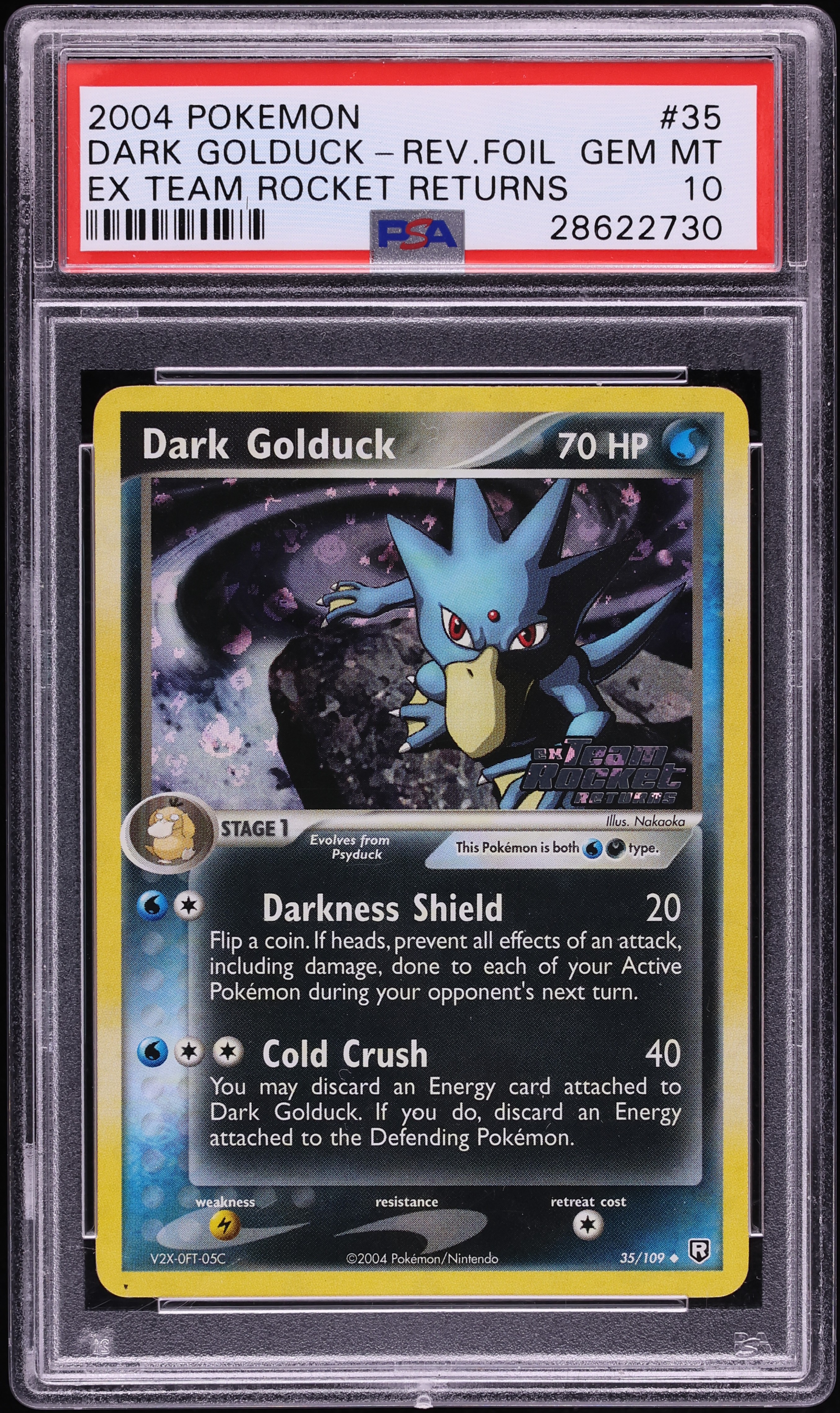 2004 Pokemon EX Team Rocket Returns Dark Golduck #35 PSA 10 GEM MINT