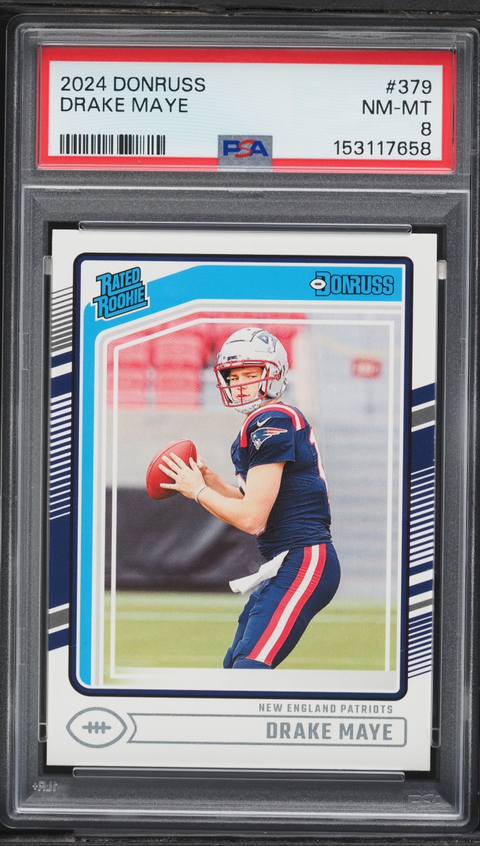 2024 Donruss Football Drake Maye ROOKIE #379 PSA 8 NM-MT