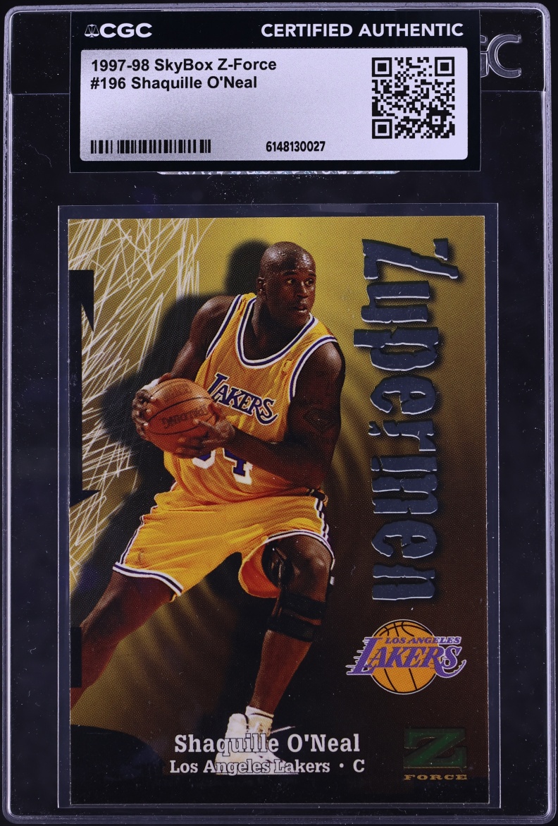 1997 Skybox Z-Force Zupermen Shaquille O'Neal #196 CGC AUTH