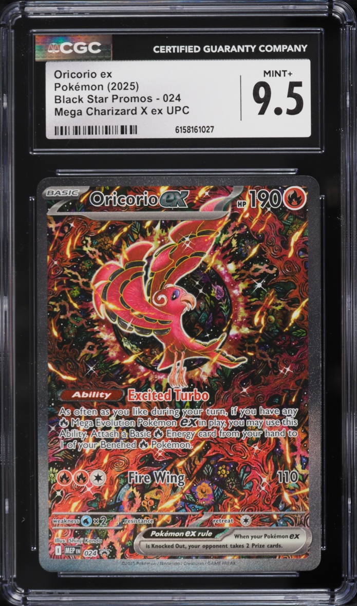 2025 Pokemon Mega Evolution Promo Ultra Premium Alt Art Oricorio EX #24 CGC 9.5 MINT+
