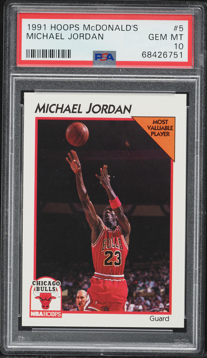 1991 Hoops McDonald's Michael Jordan #5 PSA 10 GEM MINT