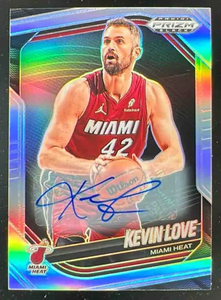 2024-25 Panini Prizm Black Autographs Silver Prizms #183