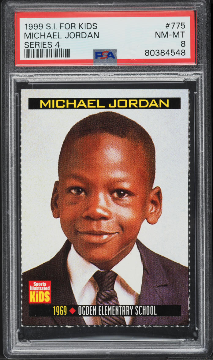 1999 Sports Illustrated For Kids Series 4 Michael Jordan #775 PSA 8 NM-MT