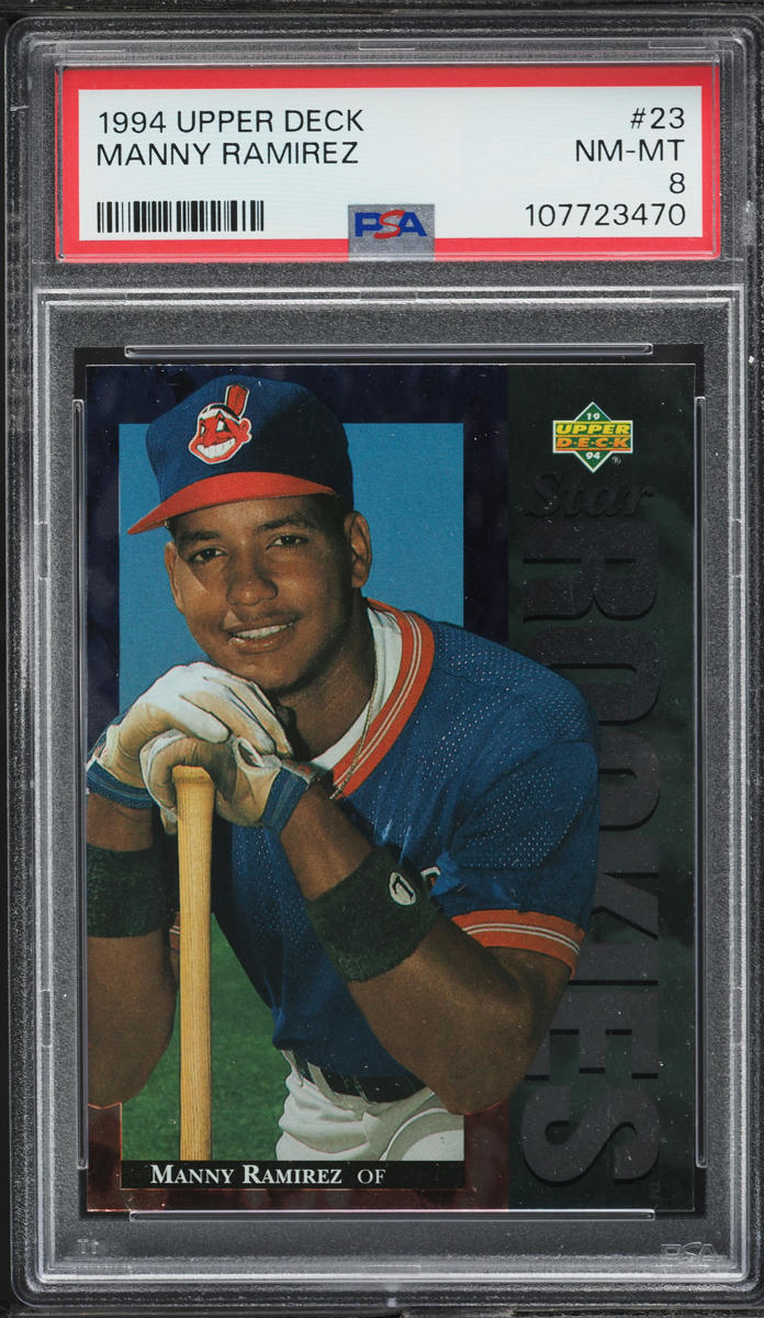 1994 Upper Deck Manny Ramirez ROOKIE #23 PSA 8 NM-MT