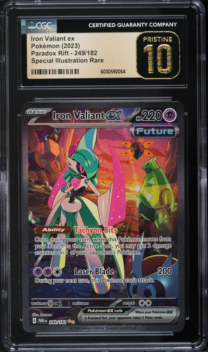 2023 Pokemon SV Paradox Rift SIR Iron Valiant ex #249 CGC 10 PRISTINE