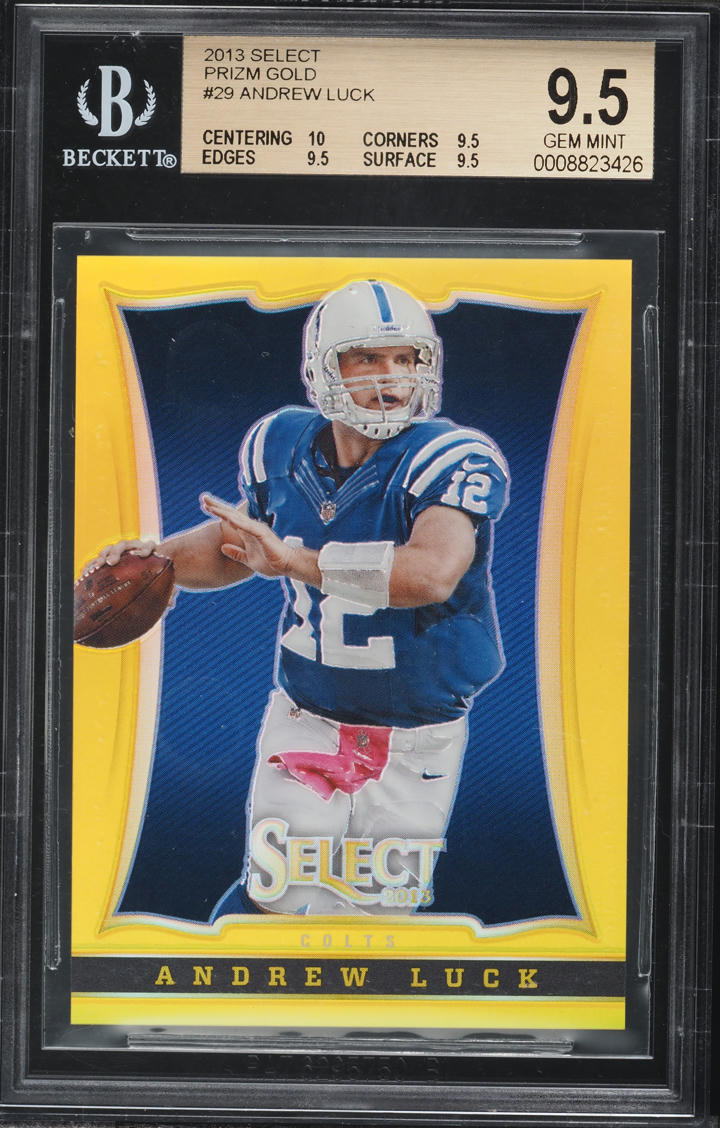 2013 Select Prizm Gold Andrew Luck /10 #29 BGS 9.5 GEM MINT - Photo 1