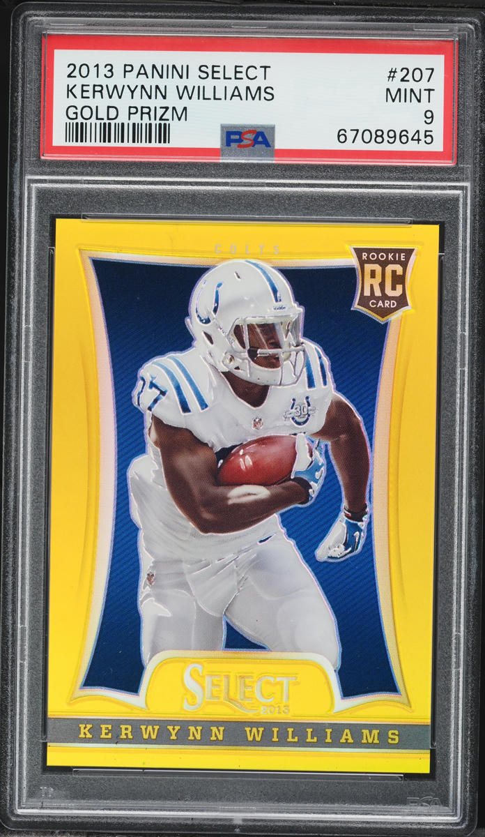 2013 Select Gold Prizm Kerwynn Williams ROOKIE /10 #207 PSA 9 MINT - Photo 1
