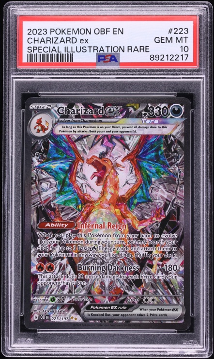 2023 Pokemon Scarlet & Violet Obsidian Flames SIR Charizard ex #223 PSA 10 GEM MINT