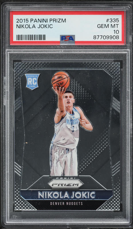 2015 Panini Prizm Nikola Jokic ROOKIE #335 PSA 10 GEM MINT on