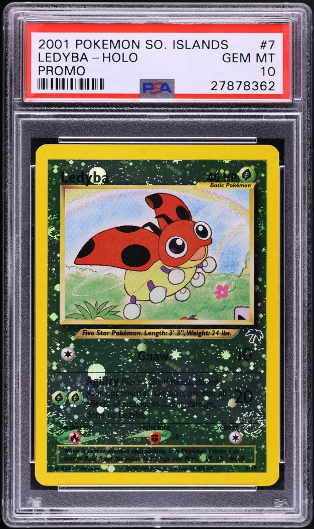 2001 Pokemon Southern Islands Promo Holo Ledyba #7 PSA 10 GEM MINT