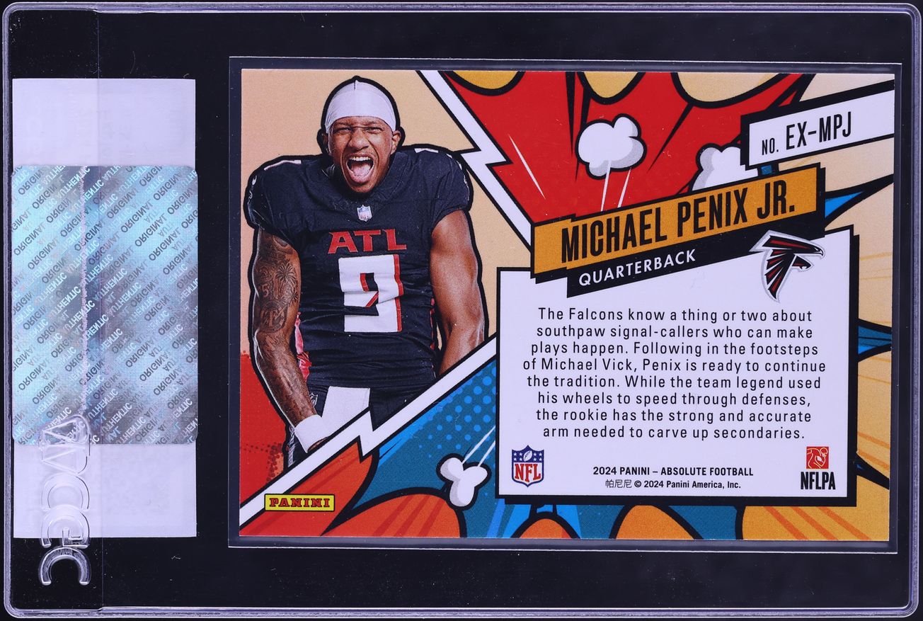 2024 Absolute Explosive Michael Penix Jr. ROOKIE #EX-MPJ CGC AUTH