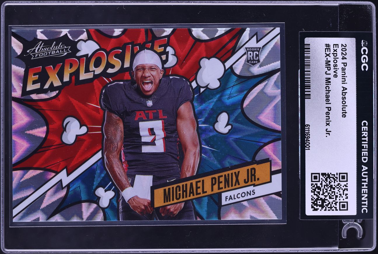2024 Absolute Explosive Michael Penix Jr. ROOKIE #EX-MPJ CGC AUTH