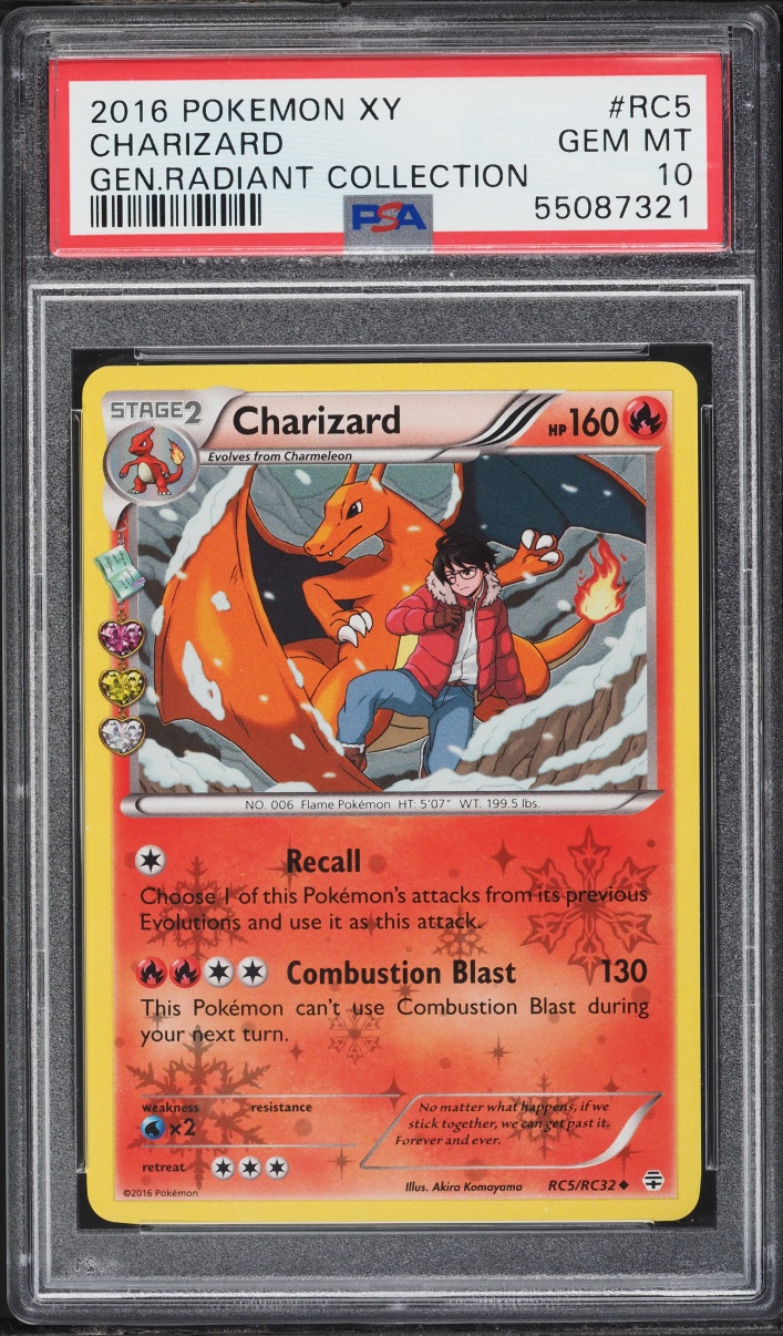 2016 Pokemon XY Generations Radiant Collection Charizard #RC5 PSA 10 GEM MINT
