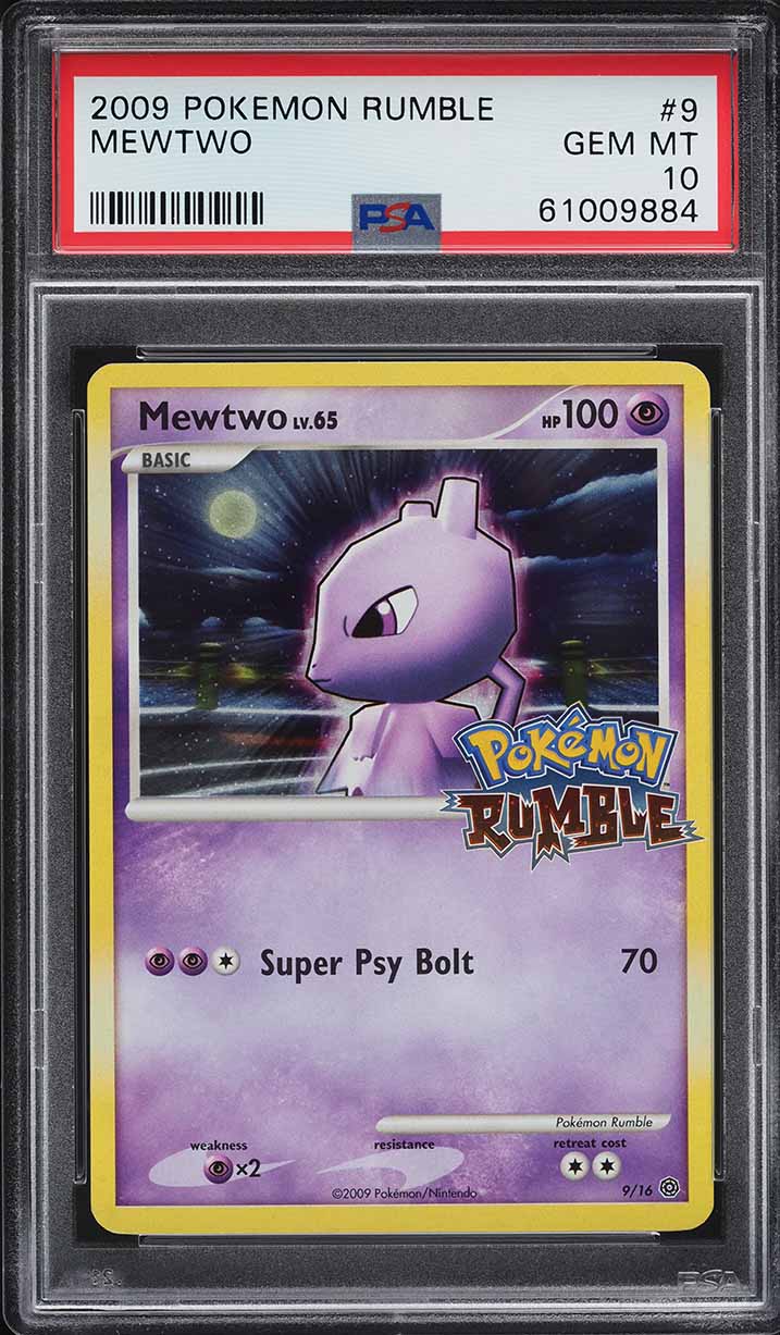 2009 Pokemon Platinum Rumble Mewtwo #9 PSA 10 GEM MINT