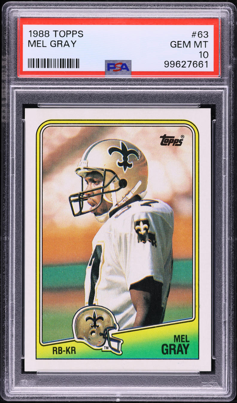 1988 Topps Football Mel Gray #63 PSA 10 GEM MINT