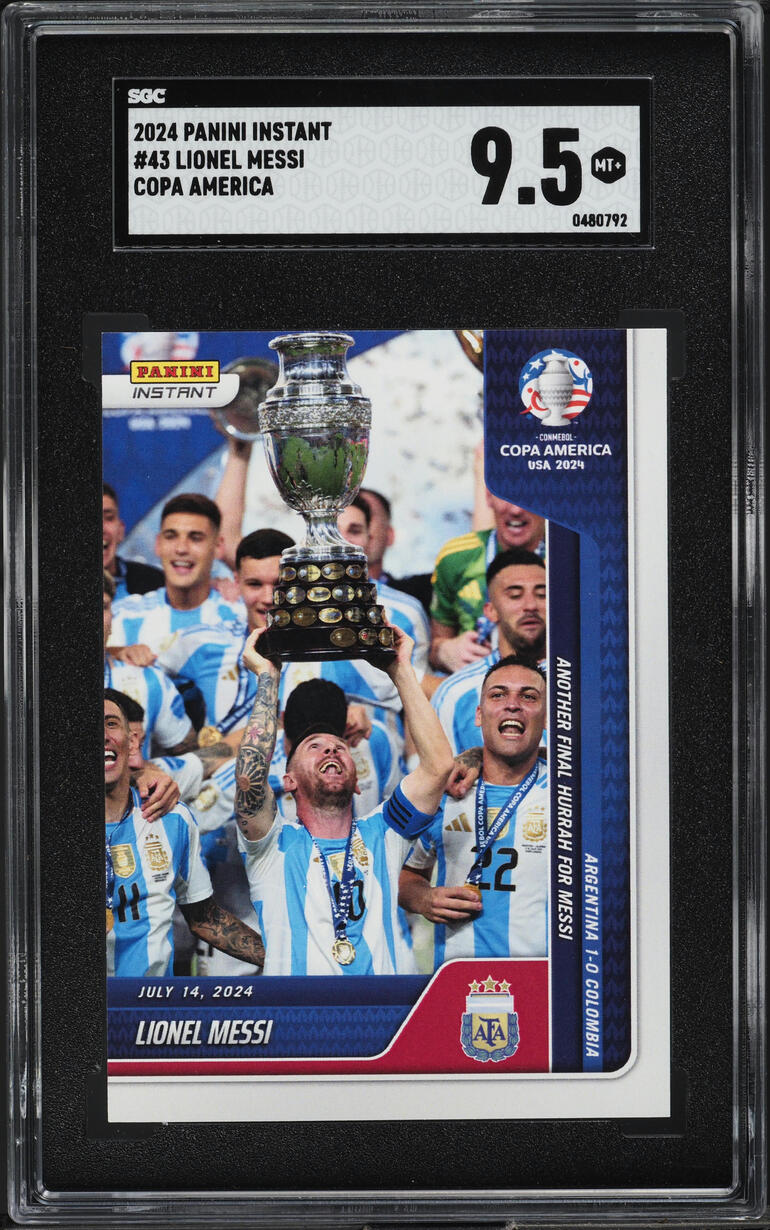 2024 Panini Instant Copa America Lionel Messi #43 SGC 9.5 MINT+