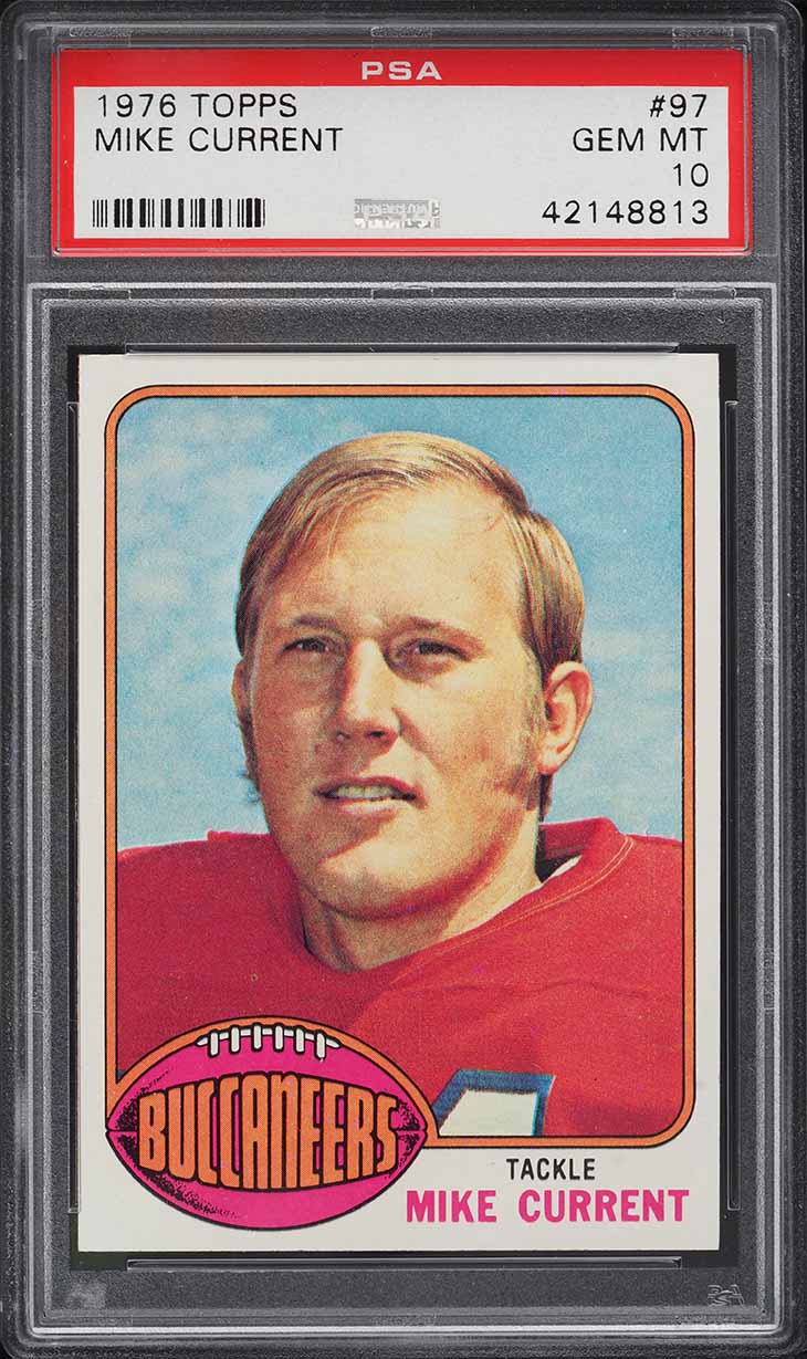 1976 Topps Football Mike Current #97 PSA 10 GEM MINT