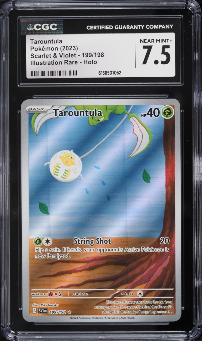 2023 Pokemon Scarlet & Violet IR Tarountula #199 CGC 7.5 NRMT+