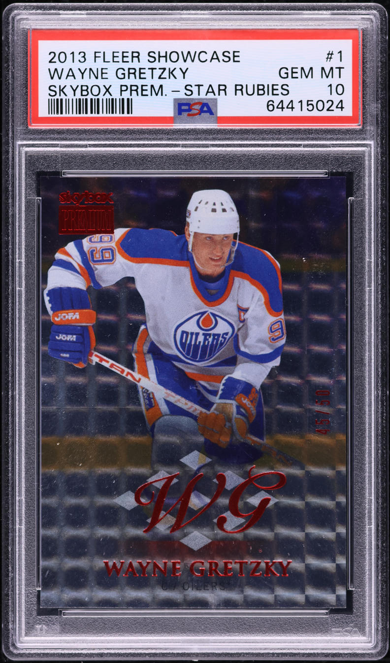 2013 Fleer Showcase Skybox Premium Star Rubies Wayne Gretzky /50 #1 PSA 10 GEM