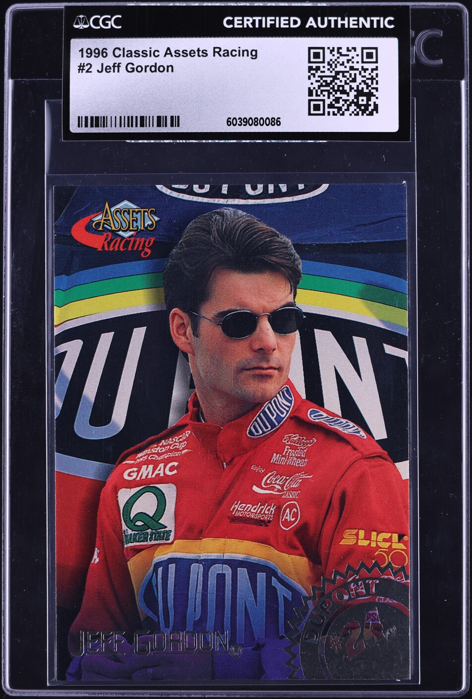 1996 Classic Assets Racing Jeff Gordon #2 CGC AUTH on Fanatics Collect