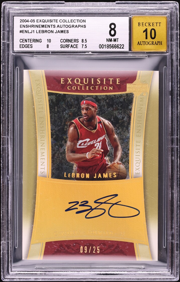 2004 Exquisite Collection Enshrinements LeBron James AUTO /25 #EN