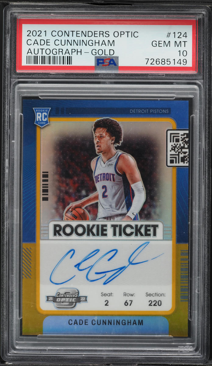 2021 Panini Contenders Optic Gold Cade Cunningham ROOKIE