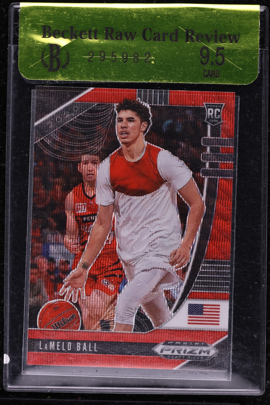2020 Panini Prizm Draft Picks Red Wave LaMello Ball ROOKIE # 43 BGS 9.5 GEM MINT
