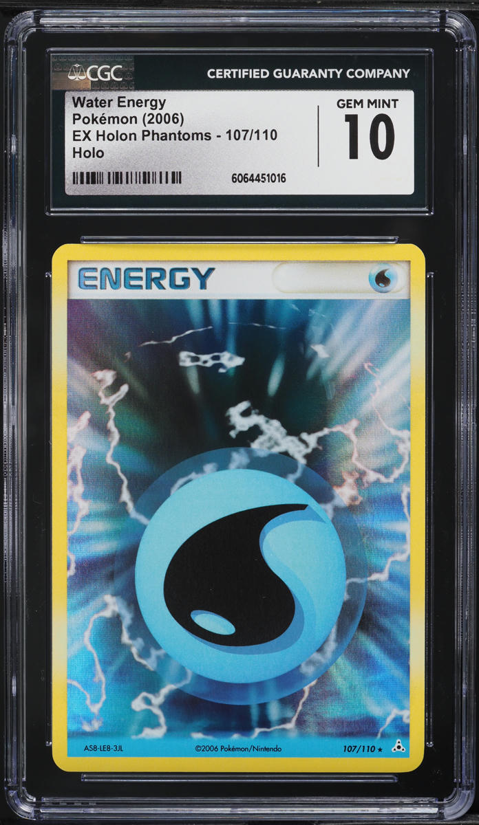 2006 Pokemon EX Holon Phantoms Holo Water Energy #107 CGC 10 GEM MINT