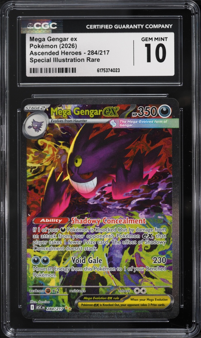 2026 Pokemon Mega Evolution Ascended Heroes SIR Mega Gengar ex #284 CGC 10 GEM MINT