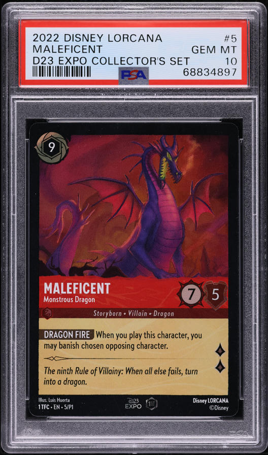 Lot(7) 2022 Disney Lorcana Promo D23 Expo Collector's Set